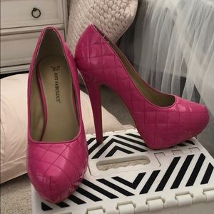 Just Fab pink barbie heels